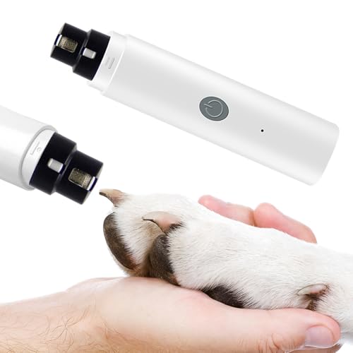 Rectificadora de garras para perros - Recargable cortador de garras para mascotas | Cuidado y alisado de patas sin dolor, de uñas eléctrica profesional, cortadora de pelo con luz LED para k