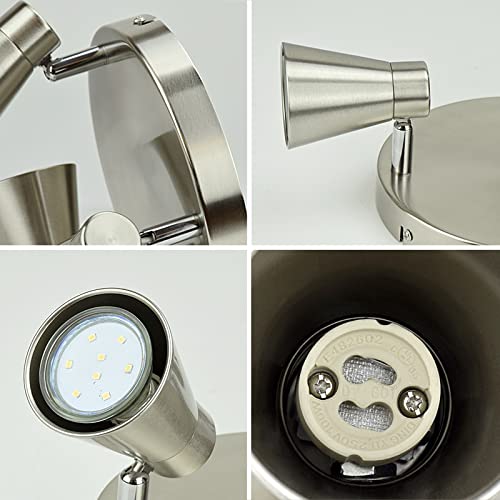 image for DINGLILIGHTING DLLT Round Ceiling Spotlight Fixture, 3-Light Flush Mou