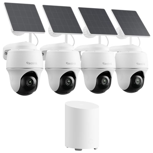 Reolink 3MP Überwachungskamera Aussen Akku WLAN 355°/140° Schwenkbar, 2K Solar IP Kamera Outdoor, Pan Tilt, PIR Bewegungsmelder, KI-Erkennung, 2,4GHz WiFi, 2-Wege-Audio, Argus PT Lite mit So