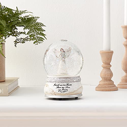 Pavilion Gift Company 82304 Elements Friends Angel Musical Waterglobe, 6-Inch/100Mm, Inscription Friends Open Their Hearts Share Their Lives, Care Forever , White #TOP5
