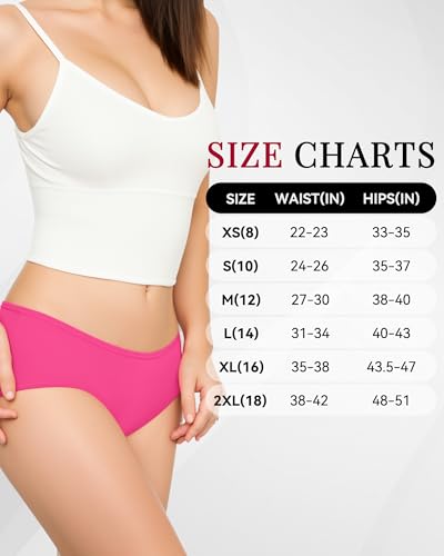 Schwarze TANSTC Damen-Unterhosen im Größenvergleich S-XXL - Detailansicht von TANSTC Slips Damen Atmungsaktiv Deal –...