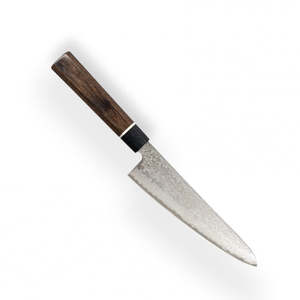 Coltello da pane in acciaio Damasco a 67 strati - Italia