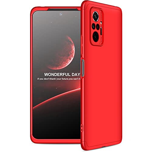 Redmi Note 10 Pro 360°�t���J�o�[�P�[�X ���^ ���y�� �\�ʎw��h�~���� �yXiaomi Redmi Note10 Pro SIM�t���[ �J�o�[ Note10Pro �V�F�� Case Cover�z (���b�h)