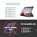 TOMSENN Surface Pro Type Cover, Portable Wireless Bluetooth Keyboard with Touchpad, 7-Color LED Backlit and Built-in Rechargeable Battery (LED Backlit)