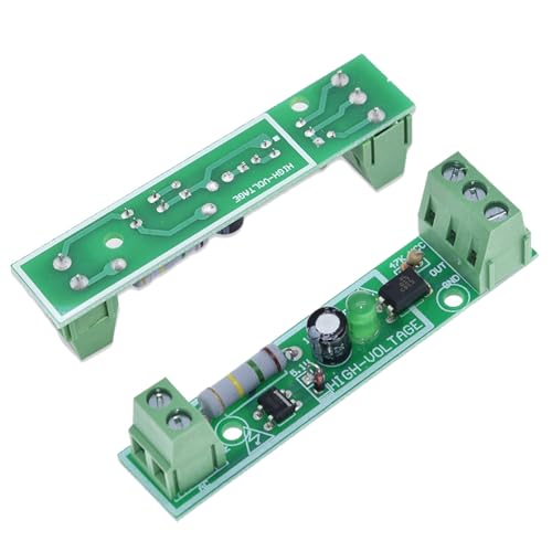 GERUI 5 stück 1 kanal 220V AC Optokoppler modul/220V Optokoppler Isolation Mikrocontroller/Erkennung von 220V Spannungspräsenz/kann an SPS angeschlossen werden, TTL Pegelausgang