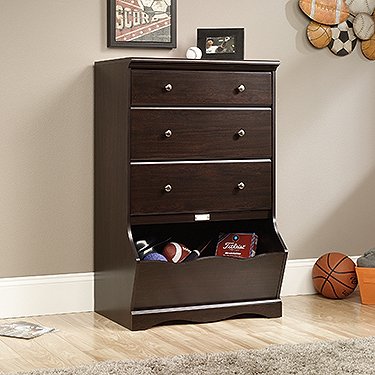 APRODZ Solid Wood Oslo Three Drawer Bed Side Storage Chest of Drawer for Living Room | Walnut Finish-image-25