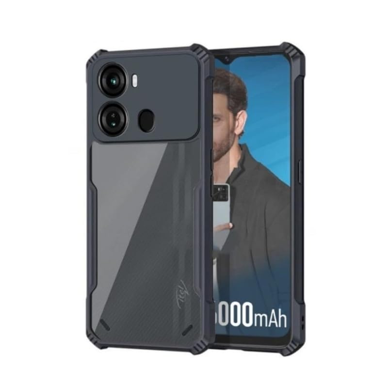 OneLike Ultra Slim Hard PC + TPU Clear Back with Corner Bumper Slim Anti-Scratch Shockproof Protective Case Cover for itel P40 (P662L) - Black (B0CNXYM1MJ) Amazon Price History, Amazon Price Tracker