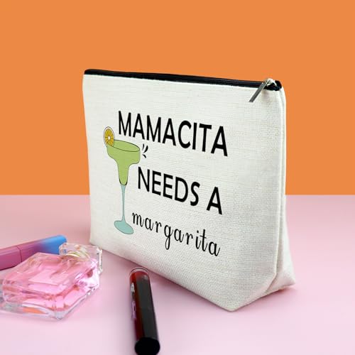 Drinking Lover Gift for Women Margarita Lover Gift Makeup Bag Tequila Cocktail Present Cosmetic Bag Girl Bartender Trip Bachelorette Party Christmas Birthday Present for Sister Bff Travel Pouch3