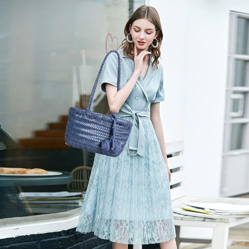 Bolso tejido de hombro mini para mujer miniatura 3