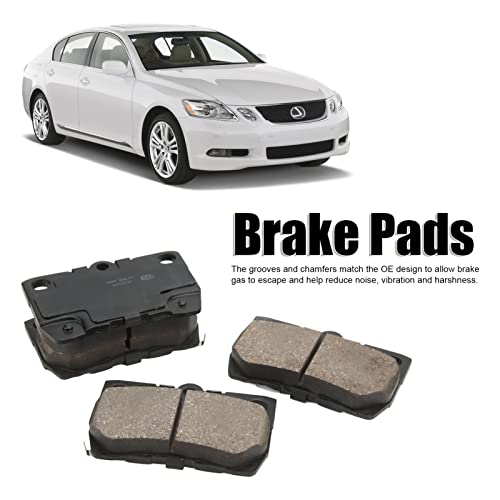 Disc Brake Pad, Heat Dissipation Anti Vibration Good Friction Performance Aluminum Alloy 4Pcsset 0446622190 For Gs350430450H460Is350 #TOP1