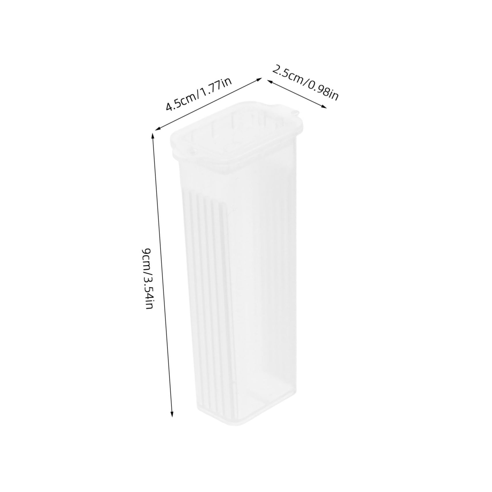STOBAZA 10pcs Pathological Slide Storage Box Staining Jar Staining Tank Cotton Swab Pads Holder Specimen Jar Lab Staining Container Slide Staining Jar Transparent Plastic