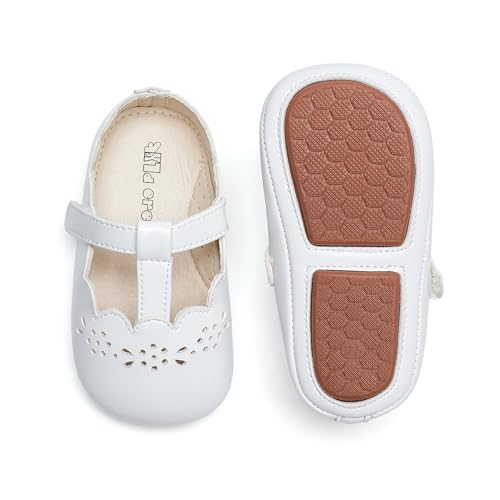 Kiderence Baby Girls Prewalker Mary Jane Flats Bowknot Princess Dress Shoes (Infant/Toddler)