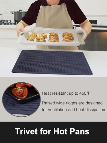 Stove Top Covers for Electric Stove, Food Grade Heavy Duty Silicone Glass Stove Top Cover Protector, Induction Cooktop Protector, Heat Resistant Range Ceramic Stove Top Covers Mat, Oven Cover