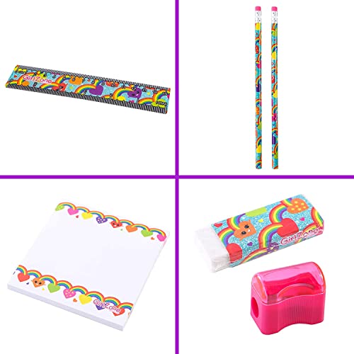 Girlzone VARUN 43-Piece Rainbow Stationery Set For Girls, Jumbo Rainbow Arts & Crafts Filled Stationery Pencil Case thumb #6