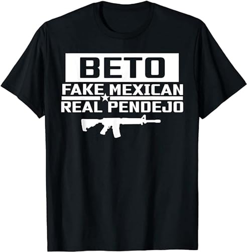 ZHENWA Beto Fake Mexican - Real Pendejo Funny Anti Liberal Mens T-Shirt Size XL