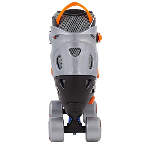 Chicago Boy's Adjustable Quad Roller Skate, Blue/Silver, Small