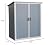 KEIKI 5x3 FT Outdoor Storage Shed Waterproof Resin Cabinet Polypropylene Frame with Lockable Doors for Bikes and Patio Furniture