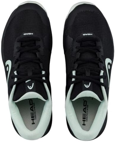 HEAD Women's Revolt Evo Sneaker, Black/Aqua, 7.5 | Image 3