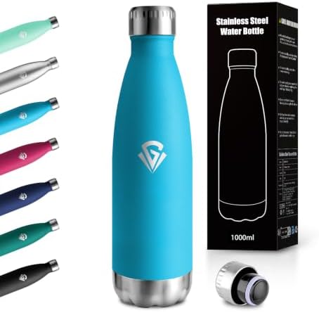 Bouteille d'eau en Acier Inoxydable 750ml, Gourde Isotherme Étanc...