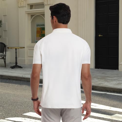 Camisa Polo para Hombre DEOLAX Manga Corta Sin Costuras Cuello Ligero miniatura 4
