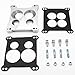 KIPA Carburetor Adapter Manifold 2696 Four-Hole Square-Bore to Spread-Bore Replace for Quadrajet Thermo-Quad Manifolds, 0.850 in. Thickness