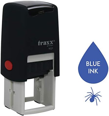 Traxx 9021 Loyalty Card Self Inking Rubber Stamp Business Cafe Coffee Shop *A Black Coffee Bean Design*