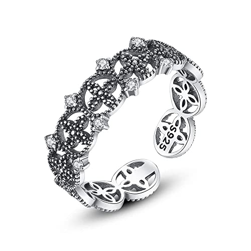 Anneau de Doigt Ouvert S925 Cadeau d'Anniversaire Original pour Femme