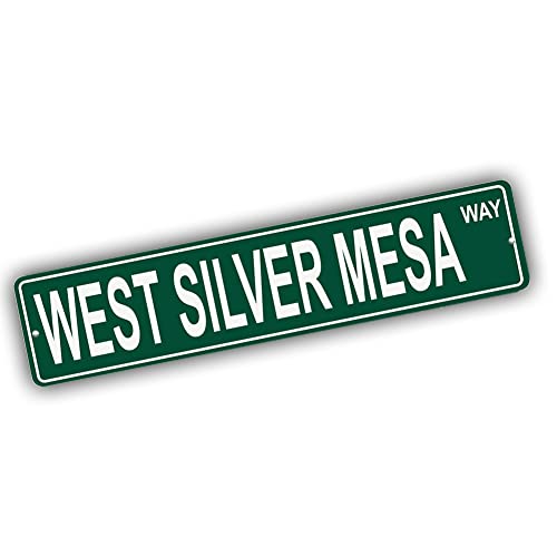 Brotherhood Aluminum Street Sign for West Silver Mesa - Colorado Wall Decor