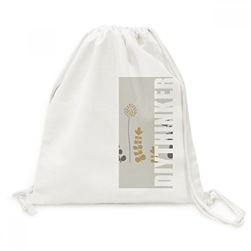 Sac à dos cordon pissenlit résumé en toile avec fermeture rapide