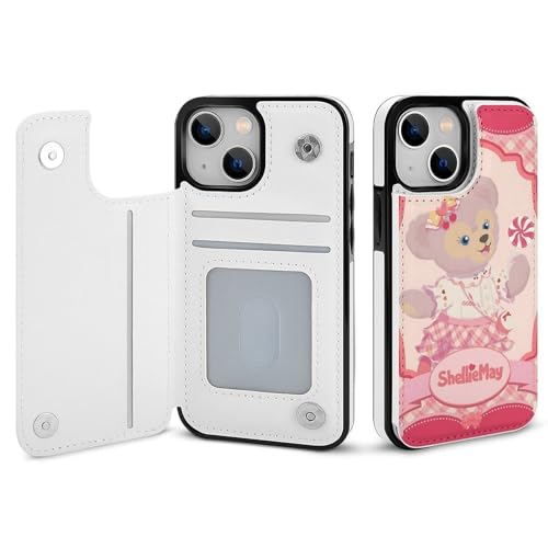 iPhone15 Pro Max用ケース 手帳型 ダッフィーフレンズ 【全機種対応】 アイフォン15 Pro Max用ケース スマホケース 財布型 PUレザー おしゃれ 背面カード収納 スタンド機能 携帯カバー 耐衝撃