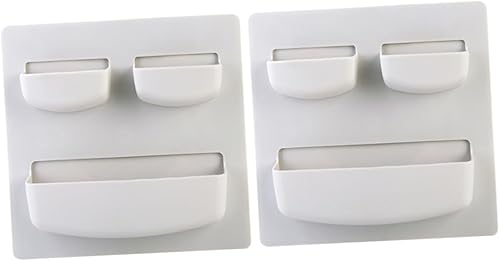 Miniatura 9 de NOLITOY Estante adhesivo de pared para almacenamiento montado en la pared, estante de cocina, organizador multifunción
