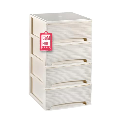 Cajonera Plástico 4 Cajones Modelo Ondas