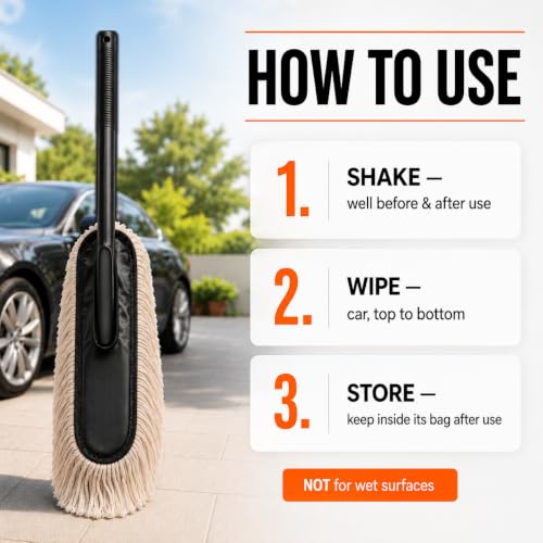JOPASU Car Duster with Paraffin Wax-Treated Cotton Strands - Image 7
