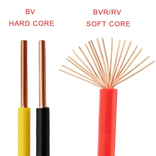 Outdoor Extension 5 Meter Pure Copper Single Core Electronic Cable 0.3mm 0.4mm 0.5mm 0.75mm 1mm 1.5mm Square Electric Wires Solar sheathed(White,17AWG-1mm2)