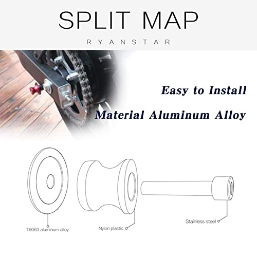 Sporacingrts 2Pcs M8X1.5 Motorcycle Swing Arm Spools Sliders Cnc Swing Arm Stand Screw Compatible With Suzuki Gsxr 600 750 1000 Kawasaki Z800 Z900 Z1000 B- Rey Tl1000 Dl650 Sv650/1000 (Black) #TOP3