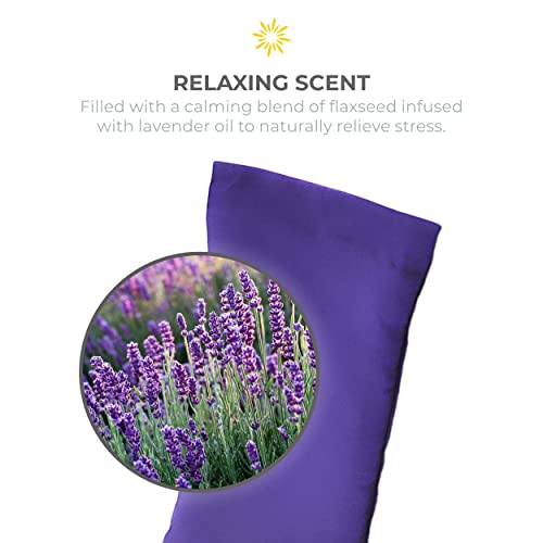 4 Pack - Scented Low Luster Sateen Eye Pillows With Removable Cover (Purple) #TOP1