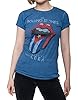The Rolling Stones Women's Havana Cuba with Snow Wash Finishing T-Shirt, Blue (Denim Denim), 16 (Size:XX-Large) #2