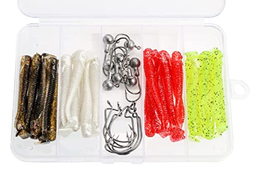 Fishing Lures Set Zikadenform - 5 Köder Mit Aufbewahrungsbox Für Barsch