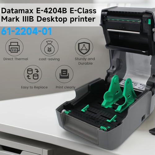 Image of GETPARTS EB2‑00‑0JP00B00 Datamax E-Class E-4204B Mark III Basic Label Printer Model 4 IPS USB2.0 &Serial Interface, No Ribbon Required