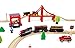 Motorized Train for Wooden Track, 3Pcs Train Toy Set for 3 4 5+Years Old Boy Girl Toddlers, Battery Powered Train Compatible with Thomas & Friends, Brio and Chuggington