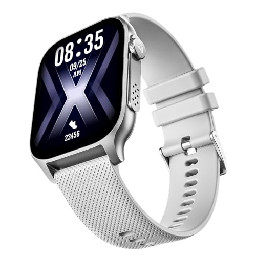 Image of Boat Ultima Ember smartwatch with 1.96 inch AMOLED Display, AOD, Personalized Fitness Nudges, Functional Crown,100+ Sports Modes, Create Your Own Watchface, smartwatch for Man and Woman (Silver Myst)