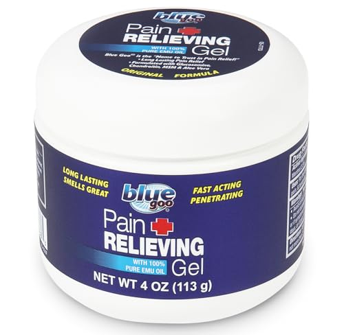 Blue Goo Pain Relieving Gel &ndash; Relief for Back, Neck, Muscle and Joint Pain, Fast-Acting Cooling...