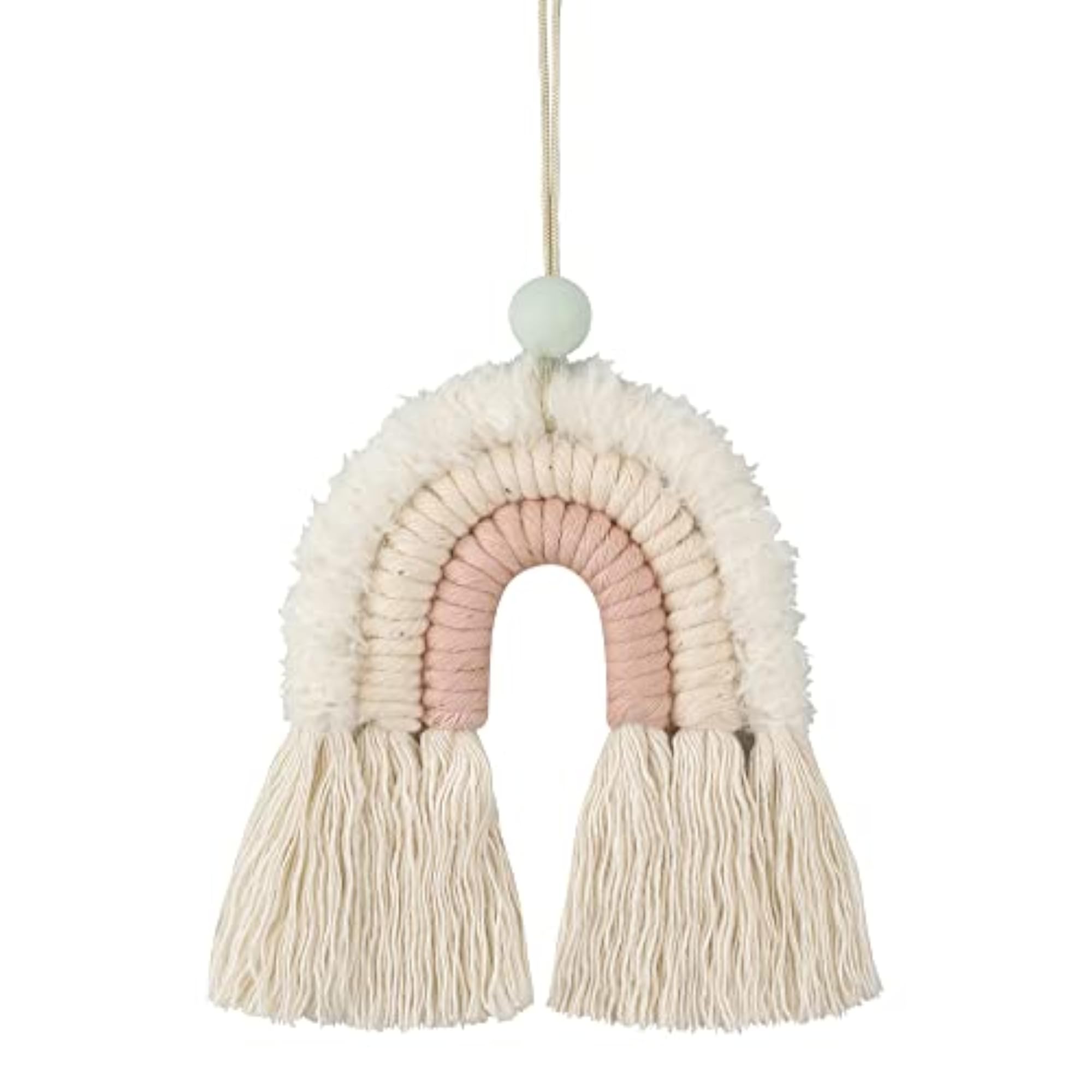 Macrame Rainbow Charm - Essential Oil Diffuser for Cars