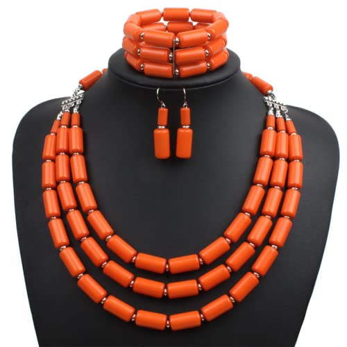 Conjunto de joyería bohemia para mujer con collar de cuentas 4