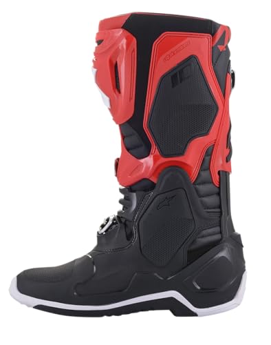 Image of Alpinestars Tech 10 Boots, High-Performance Motocross Boots, CE-Certified, 12, Red /Black