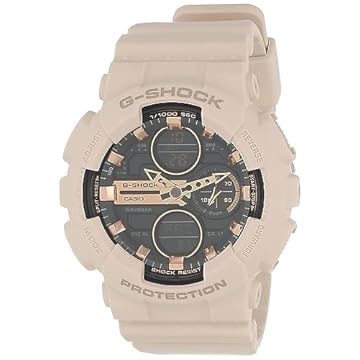 Relógio CASIO G-SHOCK feminino rose anadigi GMA-S140M-4ADR