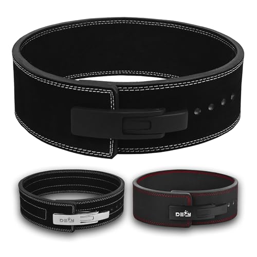 DEFY Weightlifting Lever Belt – 4” Wide Powerlifting Strongman Gym Belt for Men & Women – 10MM