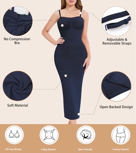 Image of Strapless Slip for Under Dress Long Shapewear Dress for Women Tummy Control