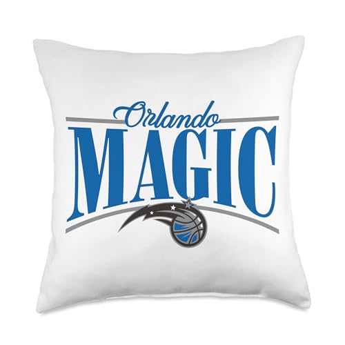 NBA - Orlando Magic Logo Arch Blue And Silver Throw Pillow