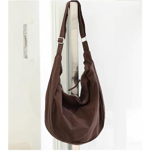 Image of Nylon Crescent Crossbody Bag for Women Men Casual Tote Handbag | Nylon
